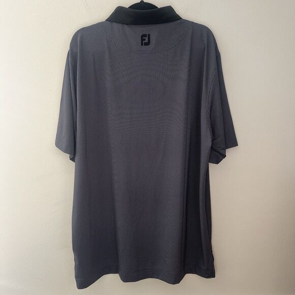 Footjoy Men's XL FJ Golf Polo Short Sleeve Shirts Lot Of 2 Blue & Gray - Picture 7 of 16